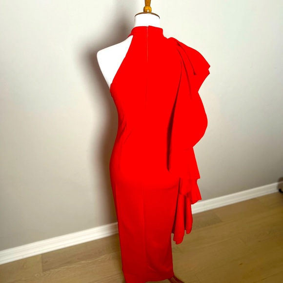 NWOT | Red Waterfall Bodycon Dress - Picture 3 of 4
